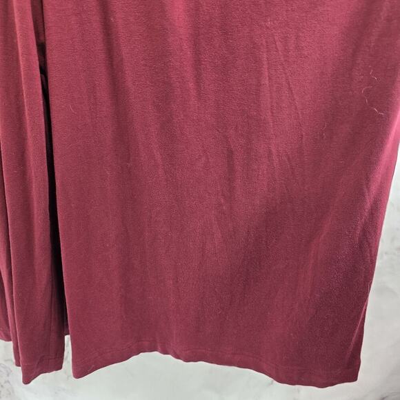 Jumpsuit Womens XL Maroon Wide Leg Gaucho Knot Twist Willa Moulinette Soeurs - Picture 5 of 13